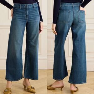 Nili Lotan Megan Wide Leg Jeans